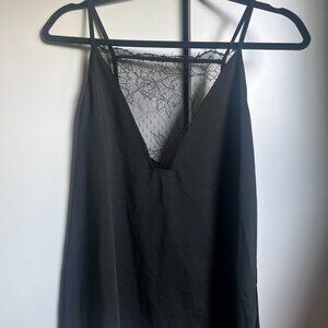 Thrifted going out top with lace